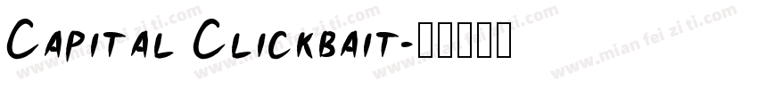 Capital Clickbait字体转换